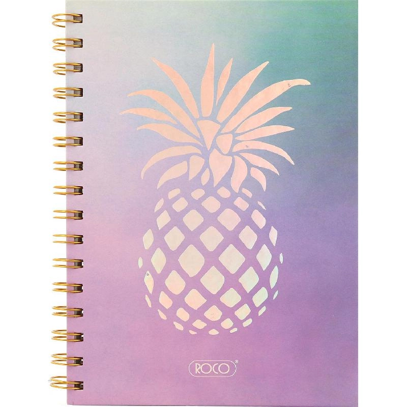 Notebook 19 X 26 cm Spiral - Grid 100 Sheets