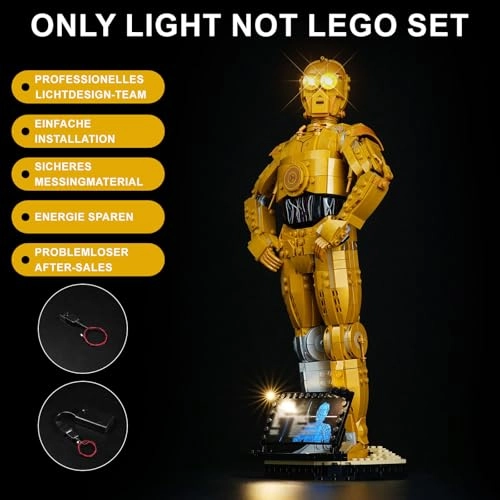 LED Light Kit Compatible with LEGO Star Wars C-3PO 75398