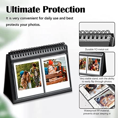 3.5x4.5" 64 Pockets Polypropylene Paper Photo Album