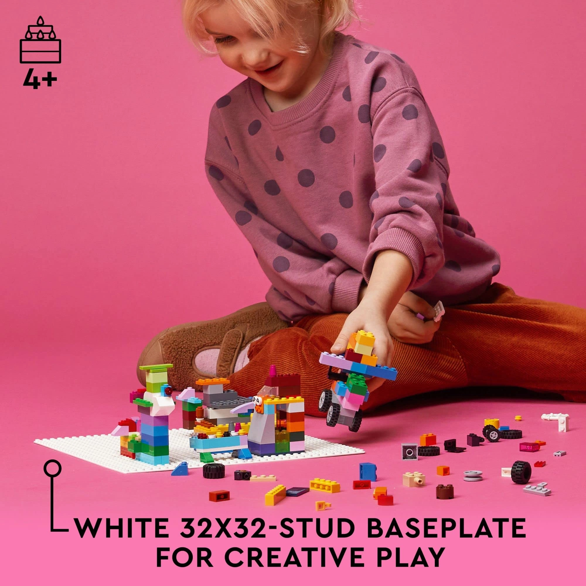 Classic White Baseplate (11026) - 32x32-stud White