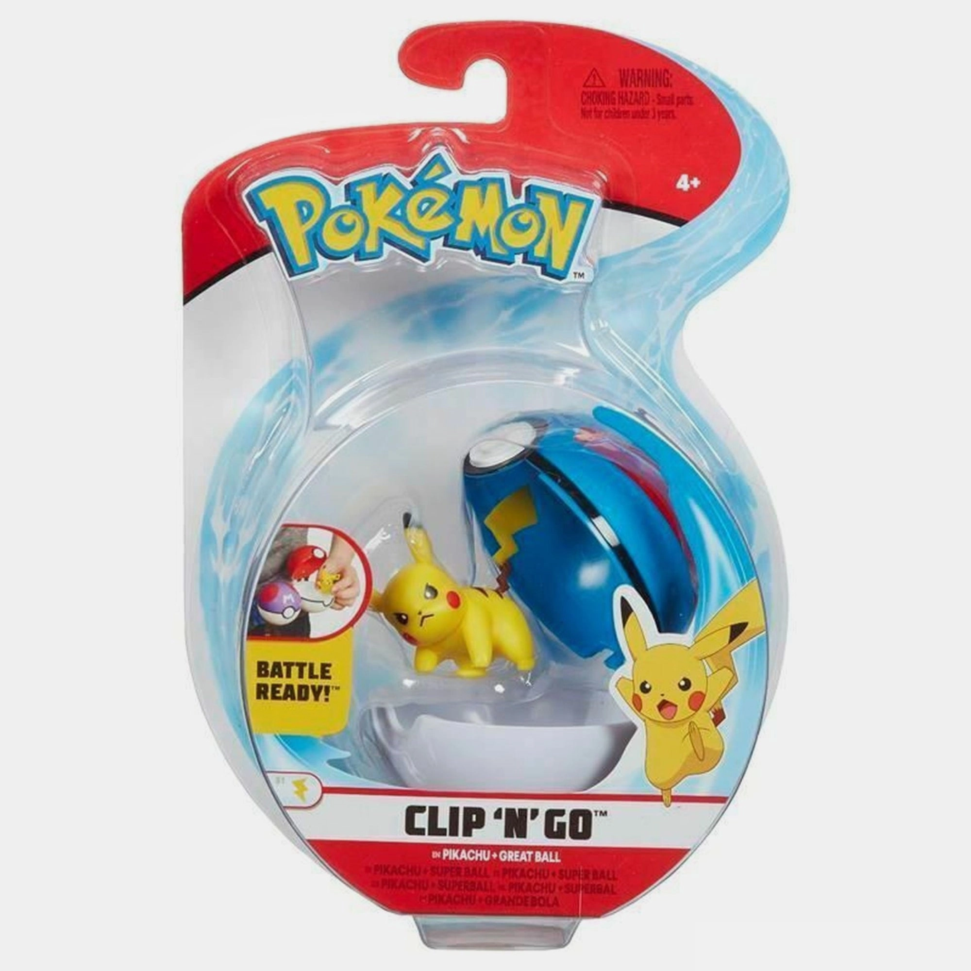 Jazwares Clip ‘N’ Go - 4+ Pokémon 6pc
