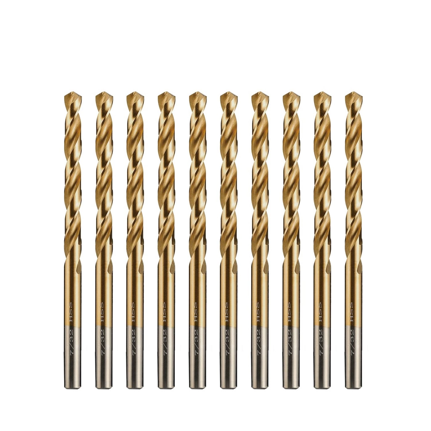 amoolo Drill Bits - Titanium 10pcs 7/32""