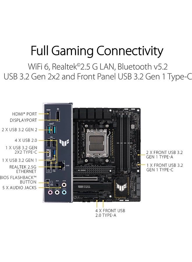TUF GAMING B650M-PLUS - Micro-ATX AM5 Socket AMD B650 Chipset