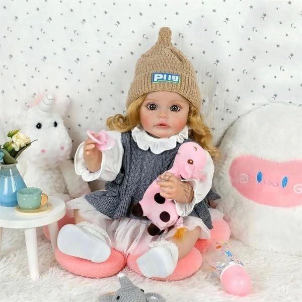 Reborn Baby Doll - 22 Inches Vinyl Silicone Set