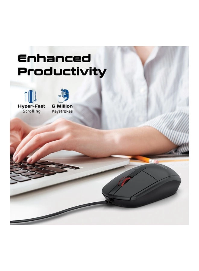 CM-1200 Ergonomic Optical Mouse - Wired
