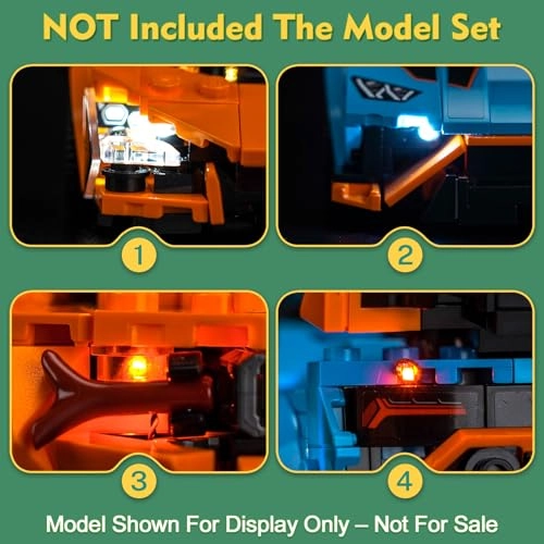Light kit Compatible with Lego 77238 Lamborghini Revuelto & Huracán STO - Standard Version USB