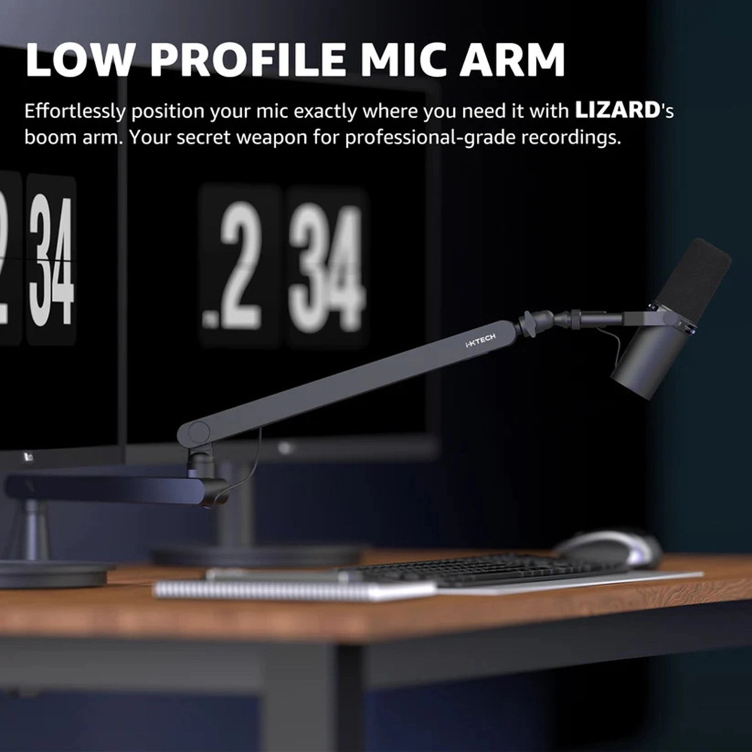 360 Rotatable Mic Arm - Desk Mount Adjustable