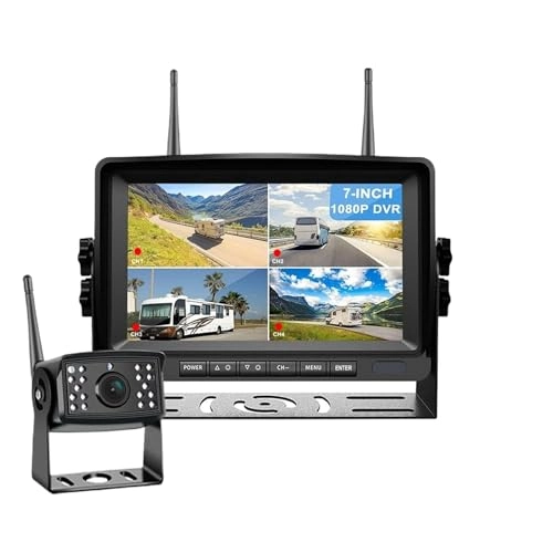 7" Quad Monitor - Night Vision Wireless 1080P
