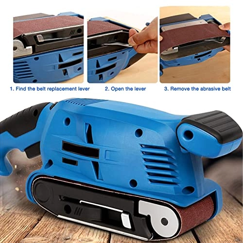 Portable Electric Inverted Bench Sander - 600W 457x75 mm 360-560 r/min