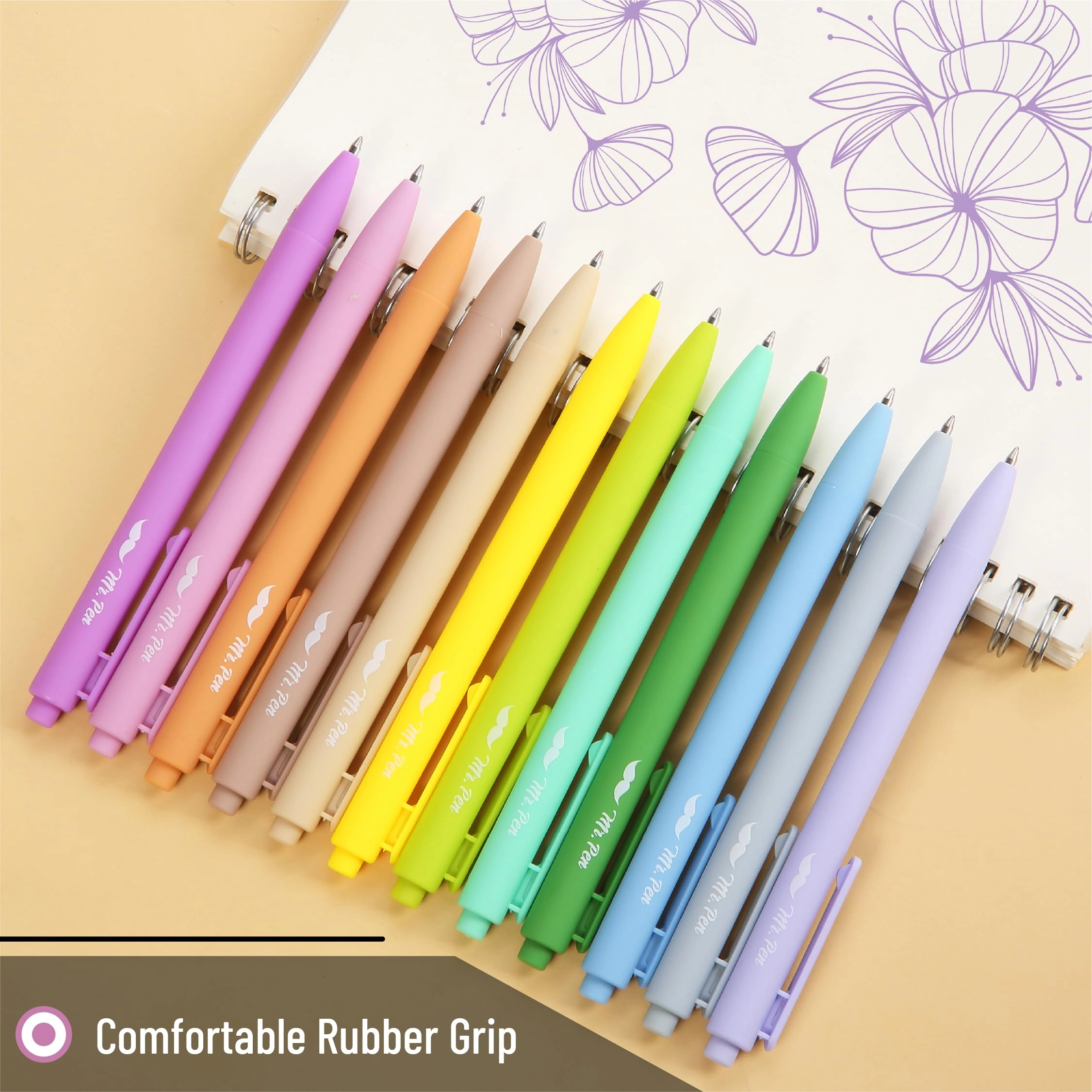 Retractable Gel Pens - 12 Pack 0.7mm