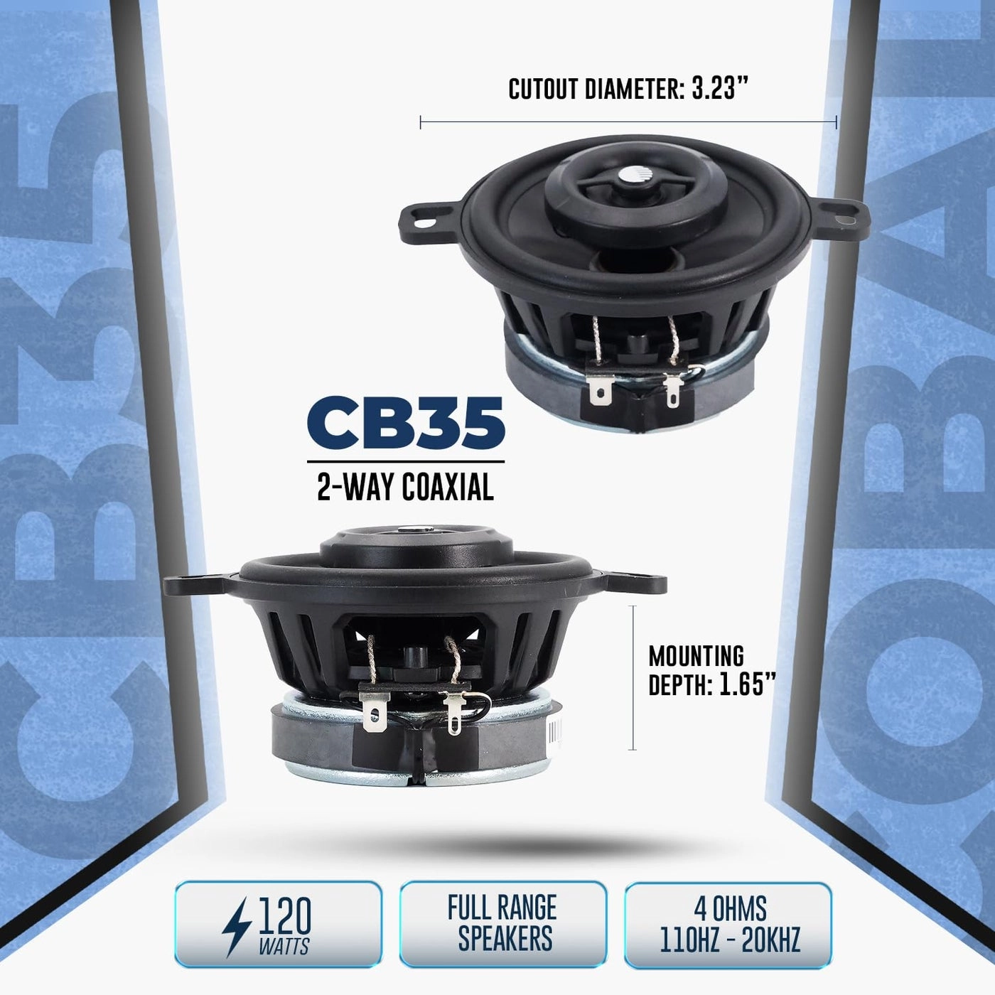 CB35 - 3.5” 2-Way Coaxial