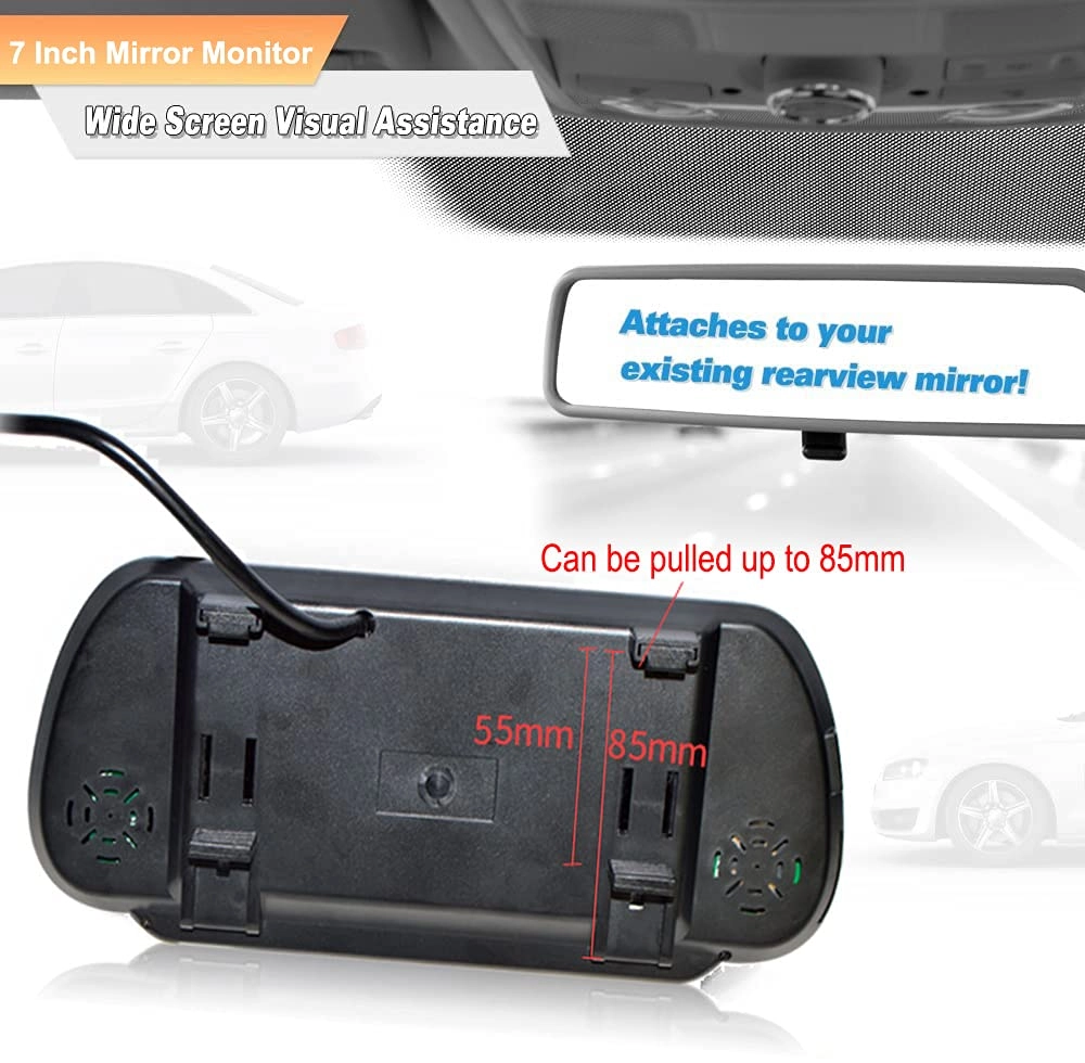 Brake Light Camera - Night vision 480/520 TV lines + Monitor - 7 Inch