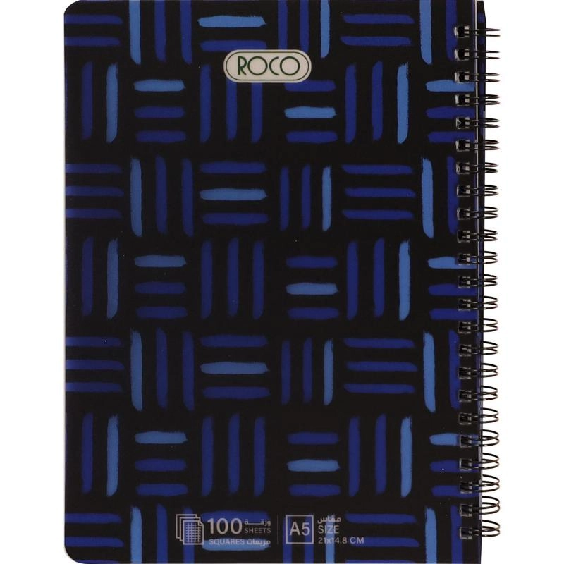 Notebook 19 X 26 cm Spiral - Grid 100 Sheets