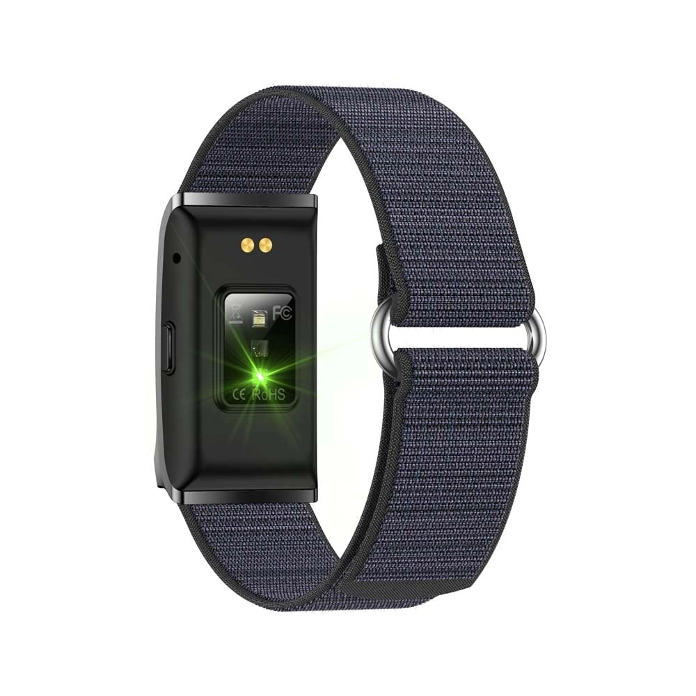 SWANK Screen Less Fitness Tracker - Heart Rate Monitor USB Charging Black