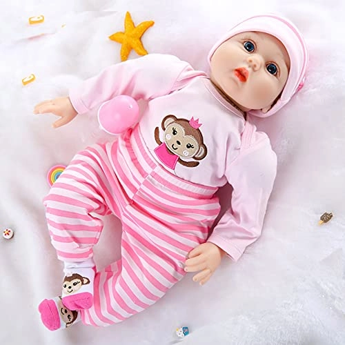 Reborn Baby Doll - 55cm 22" Vinyl Cotton Body