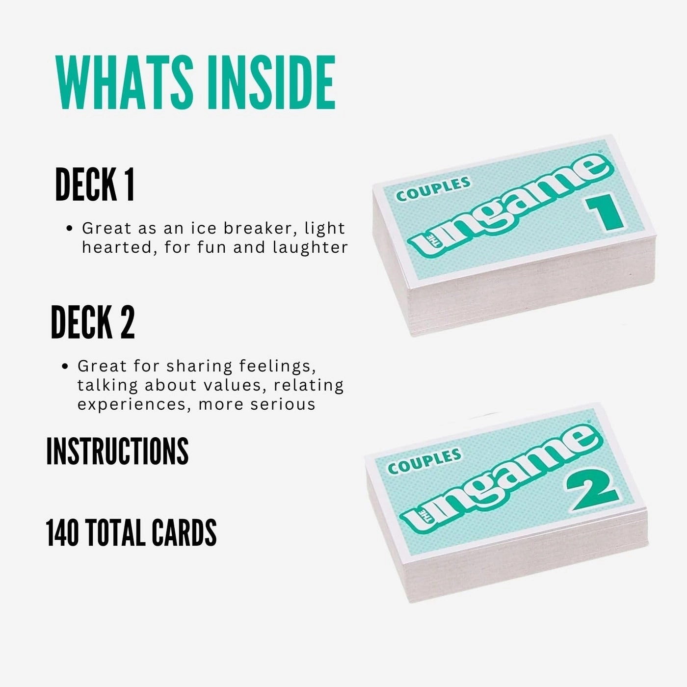 Pocket Ungame: Couples Version - Card Game