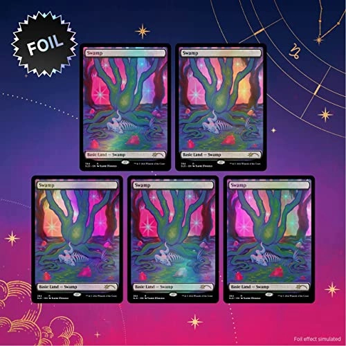 Secret Lair Premium Foil MTG Astrology Lands Capricorn - 5pcs