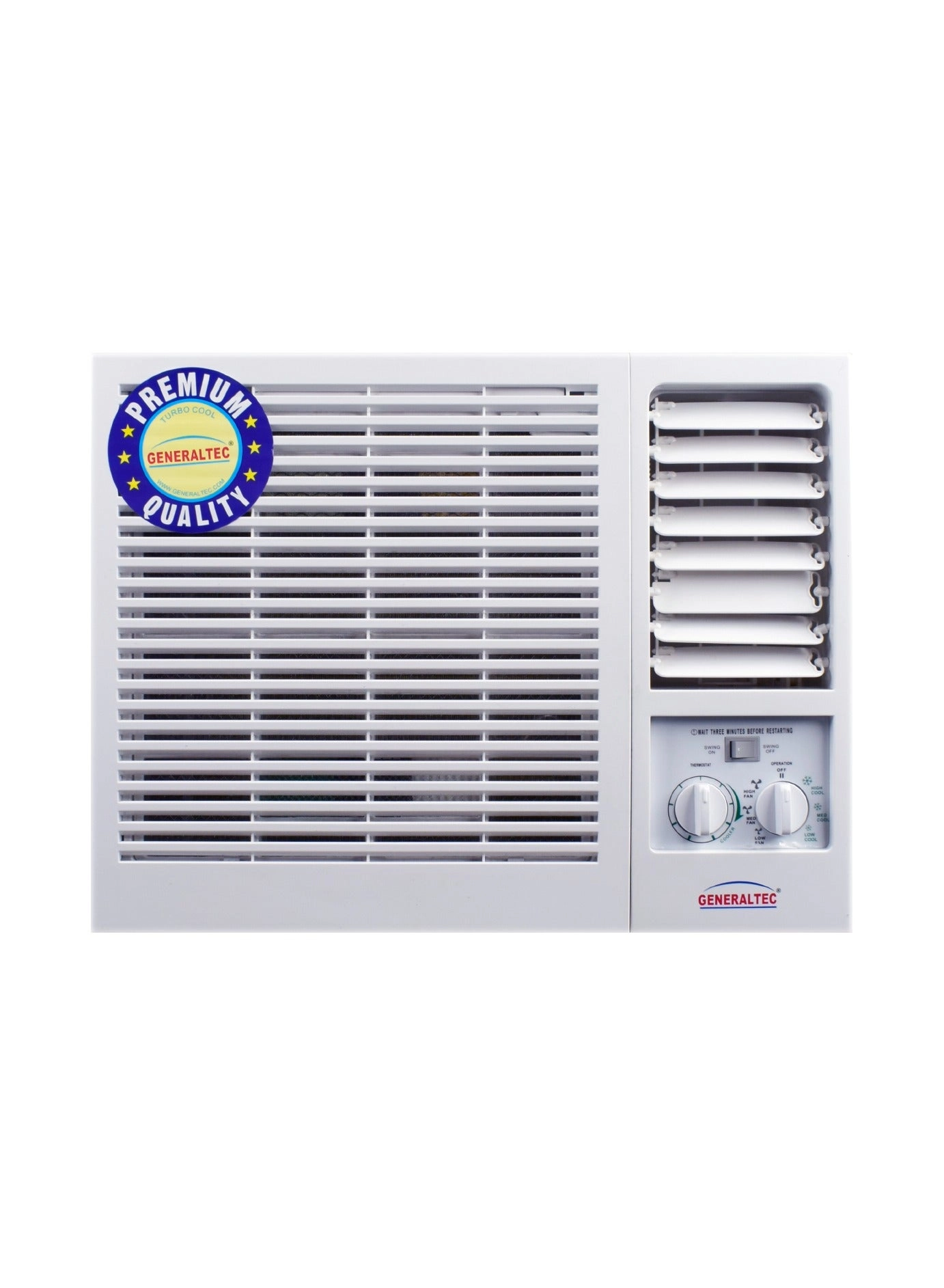 GENERALTEC Window Air Conditioner - 1 Ton Rotary T3 R410a