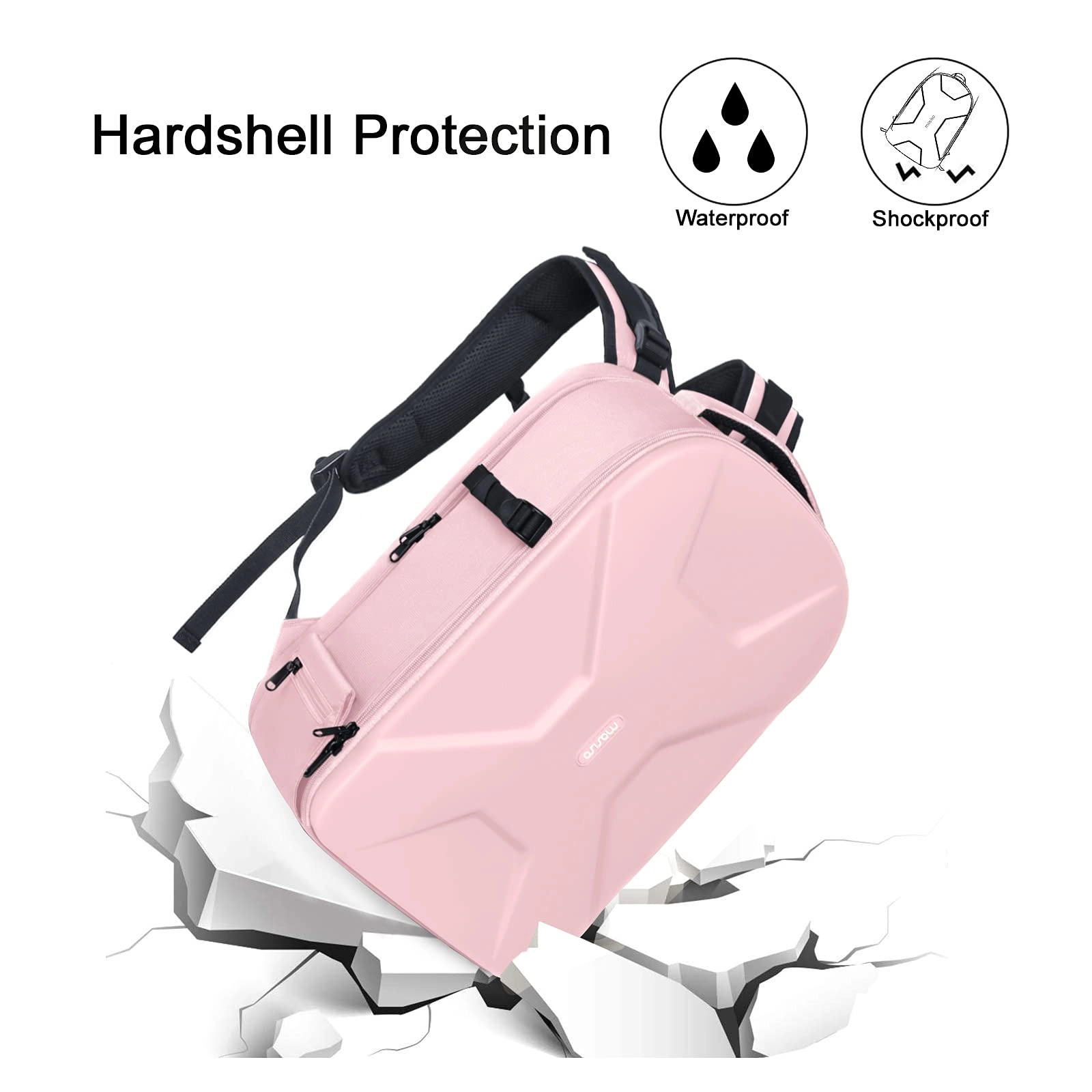 Mocamhsbg - 7.5"D x 11.8"W x 7.5"H Compatible with Canon/Nikon/Sony Hard Shell