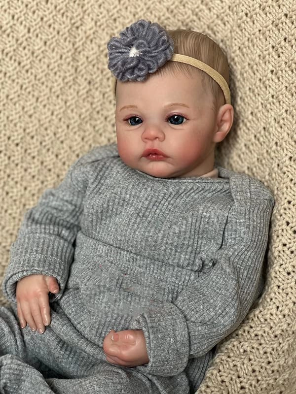 Reborn Baby Doll - 19 Inch Soft Body Blue Eyes