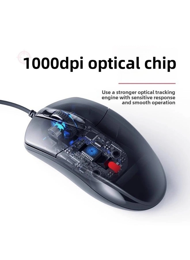 Silent USB Mouse - Wired