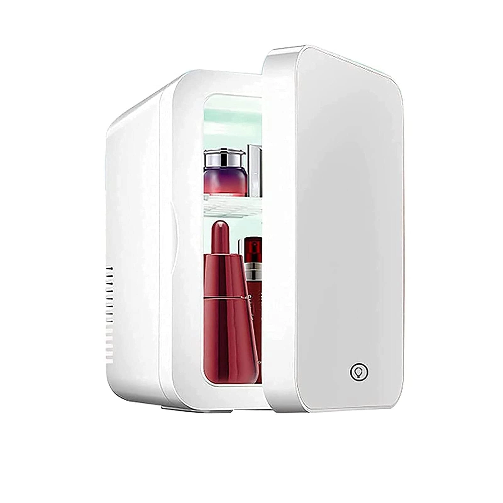 Jadssox Portable Mini Refrigerator - Mirror LED Dimmable Light