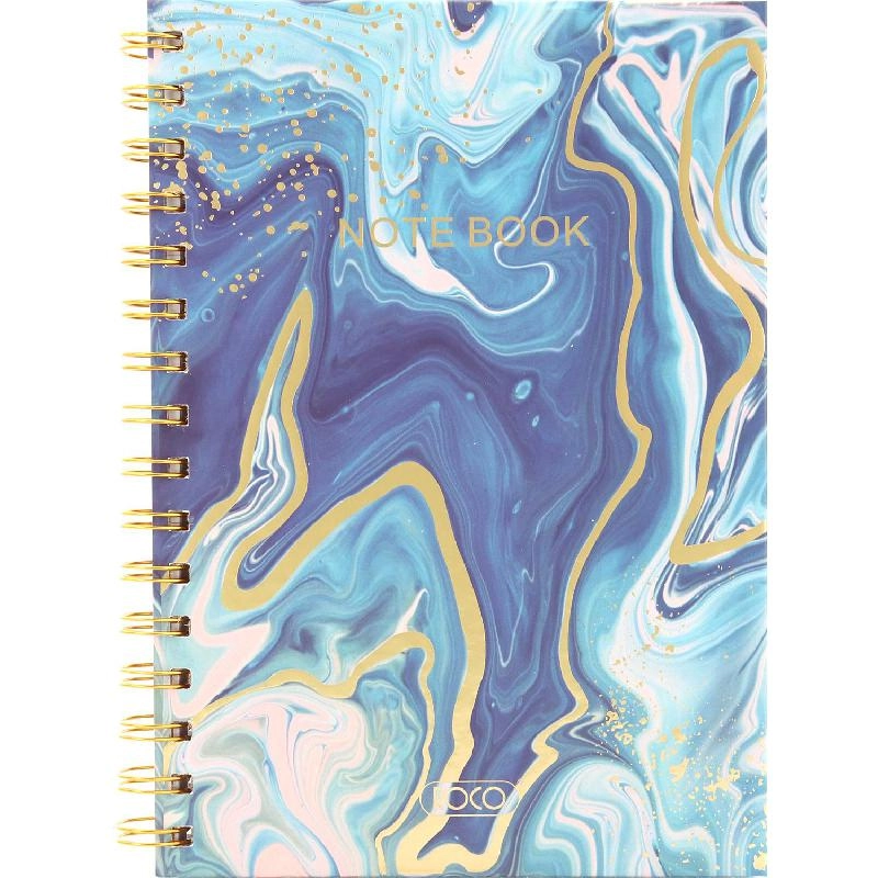 Notebook 19 X 26 cm Spiral - Grid 100 Sheets