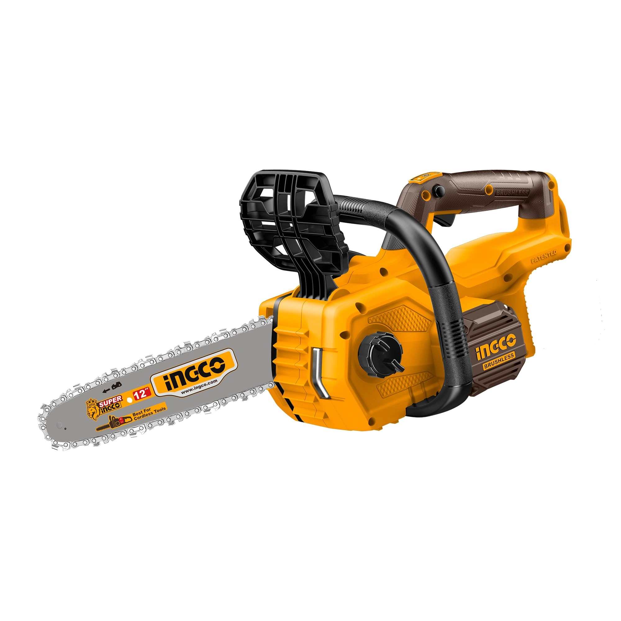 Ingco Cordless Lithium-Ion Chain Saw - 20V 12Inch Brushless Motor