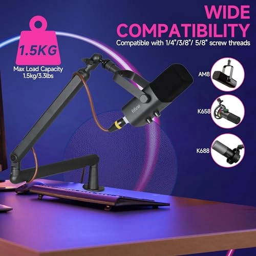 MI17 - Microphone Arm Flat Adjustable 1.5 Kilograms