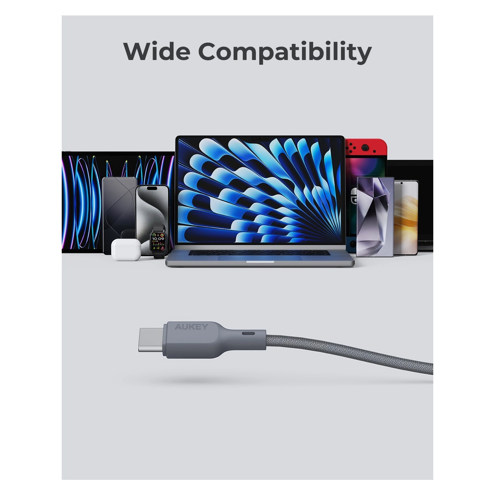 Charge Cable 60W USB-C to USB-C 1m Braided