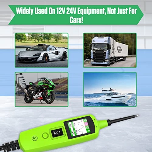 Circuit Tester - 12V/24V Battery Connection Clips AC/DC