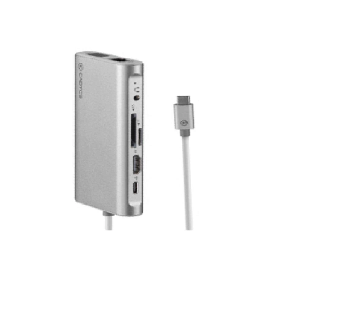 Cadyce USB-C to USB 3.0 Hub - Gigabit Ethernet HDMI 4k PD Charging 100W
