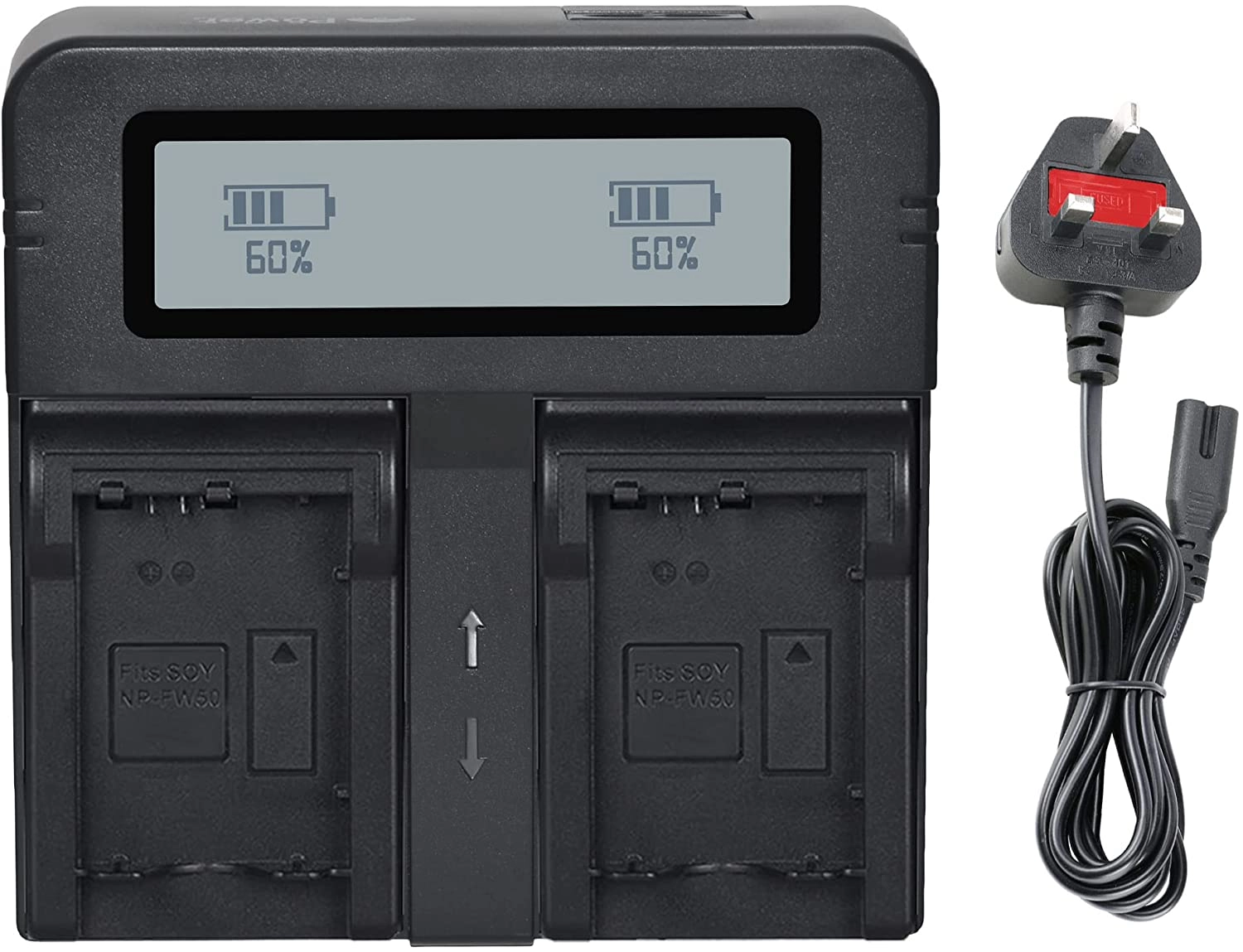 DMK DC03 - Dual Digital Battery Charger Compatible with SONY NP-FW50