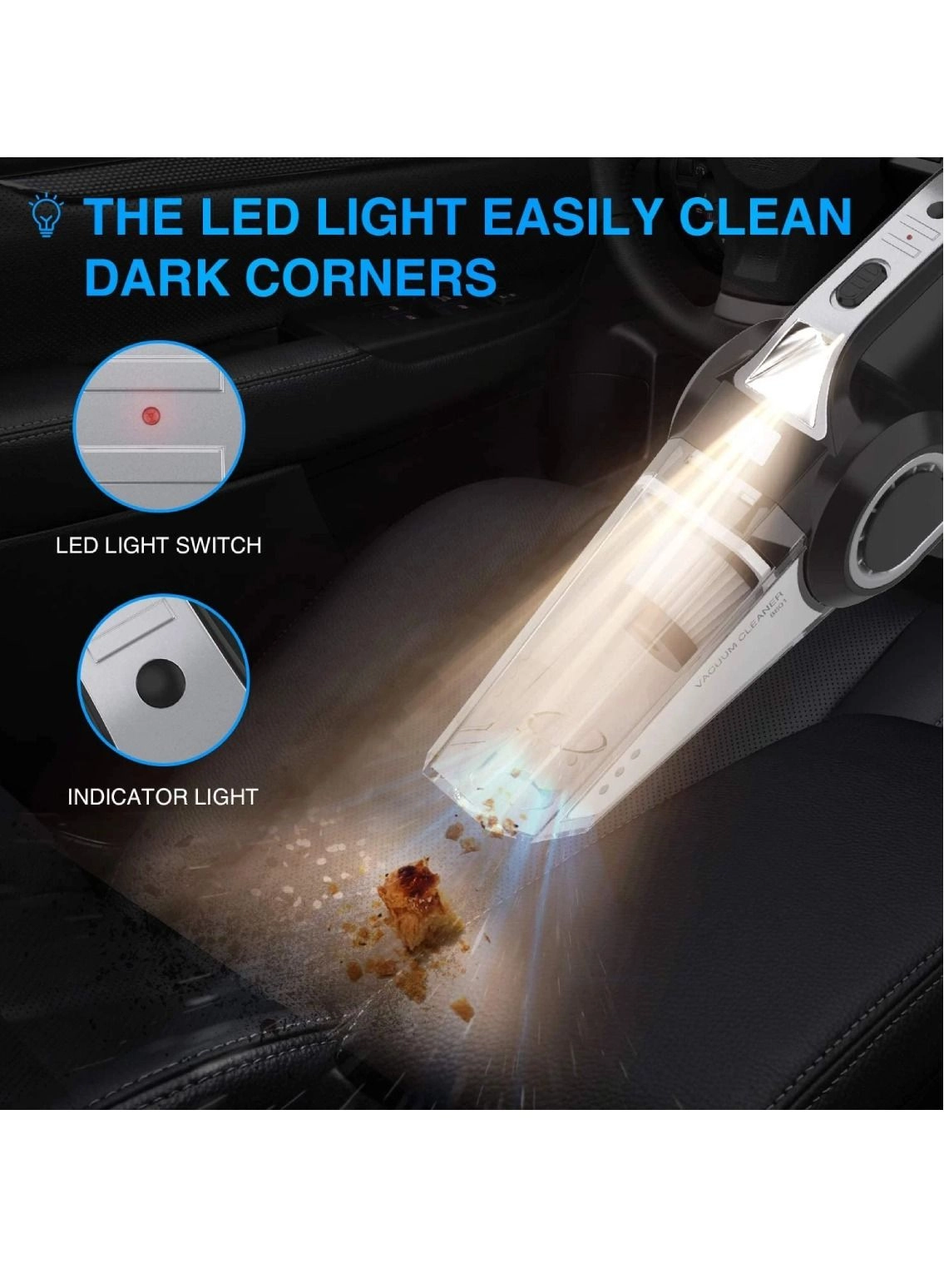 Portable Handheld Vacuum Cleaner - 120W