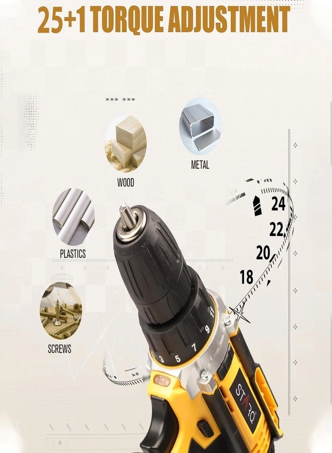 Li-ion Dual Speed Keyless Chuck Drill - 21V