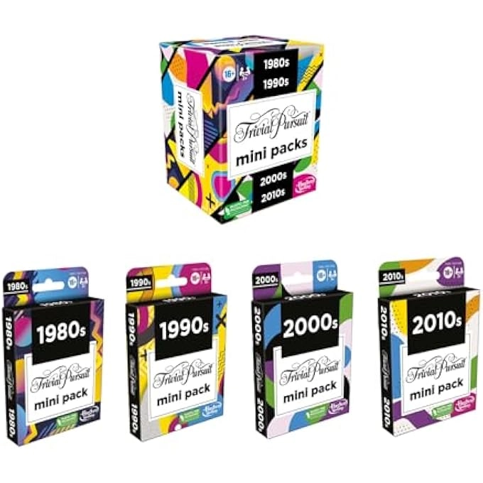 TRIVIAL PURSUIT MINI PACKS - MULTIPACK 4 Games