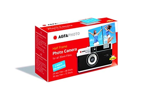 AgfaPhoto Analogue - 35mm 1/2 Format + Colour Negative Film + Battery - AAA included