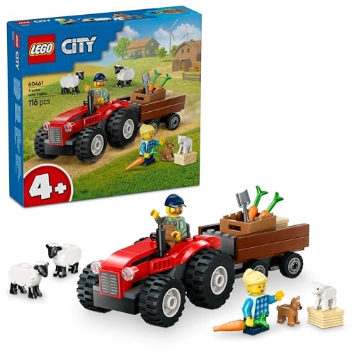 Farm Tractor (60461) - Trailer Sheep 2 minifigures