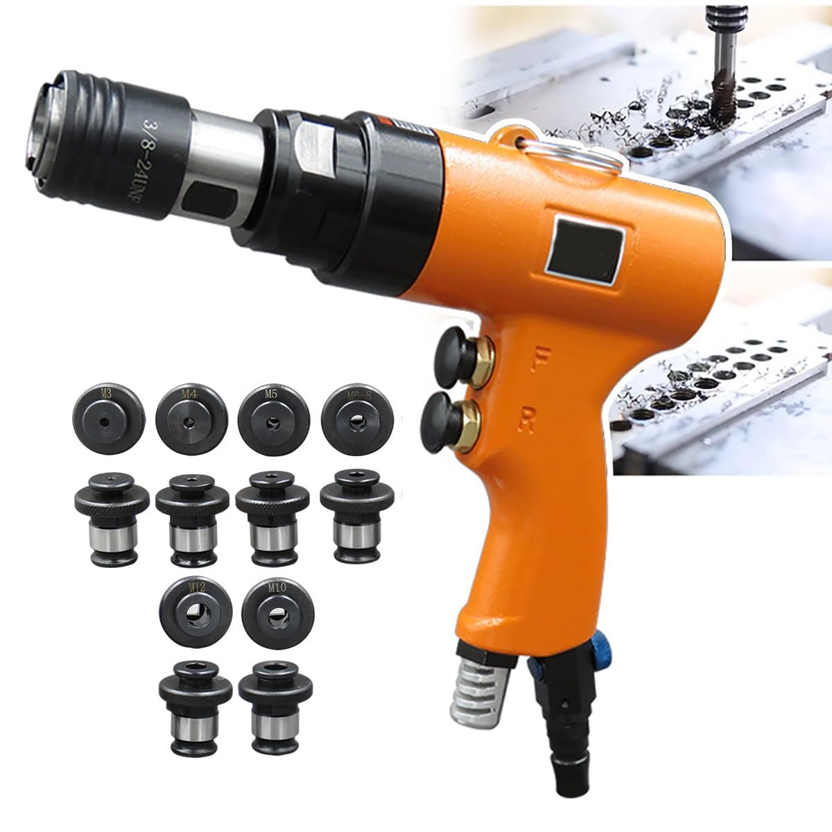 Pneumatic Tapping Machine - 700-2000RPM 6 Chucks