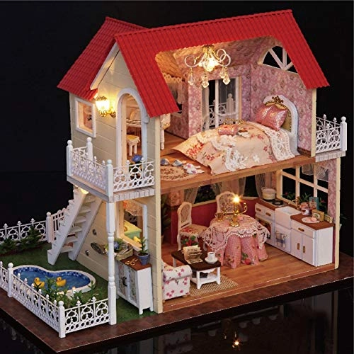 DIY Dollhouse - Romantic Miniature with Furniture