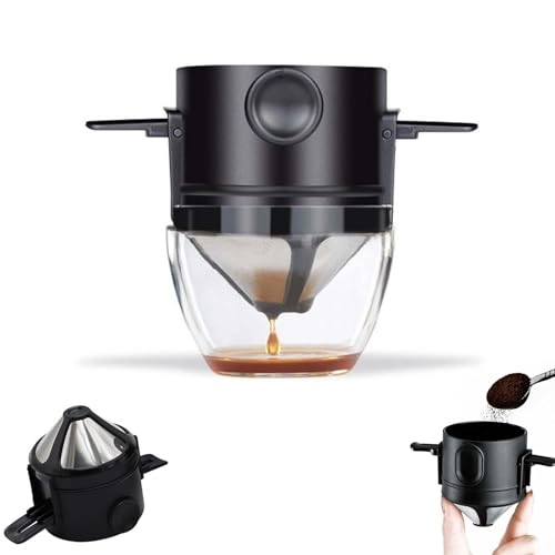 Zytiqt Reusable Coffee Filter - Portable Foldable Easy Clean