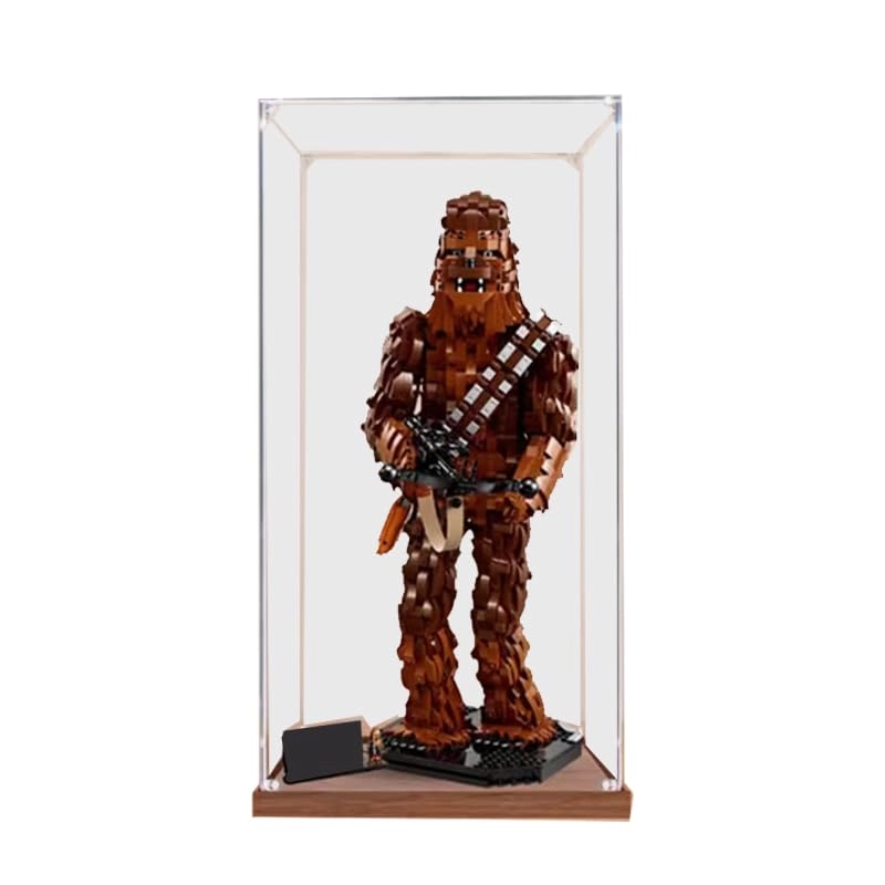 HCAEIOFJ Clear Acrylic Display Case - Chewbacca LegoSW