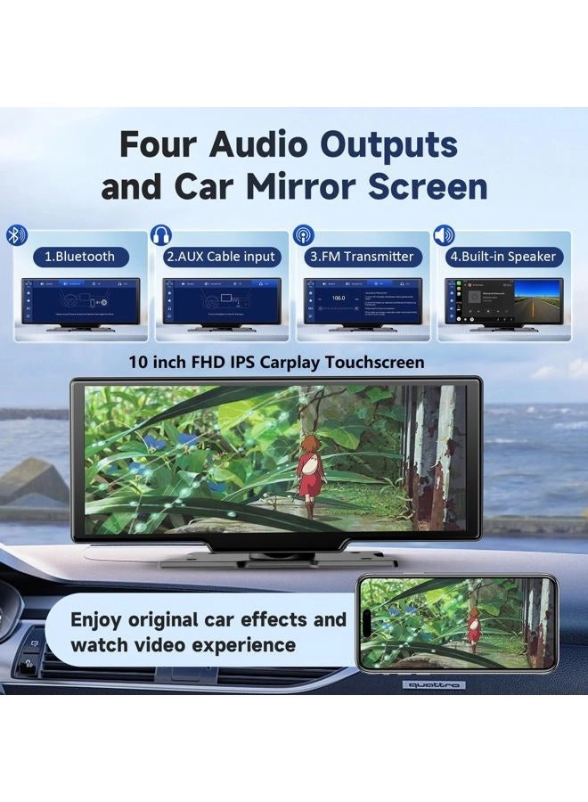 Wireless Portable Carplay Screen - 4K