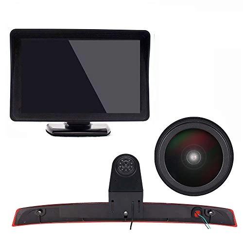 Brake Light Reversing Camera + Rear View Mirror Monitor - Night vision 628 x 586 pixels