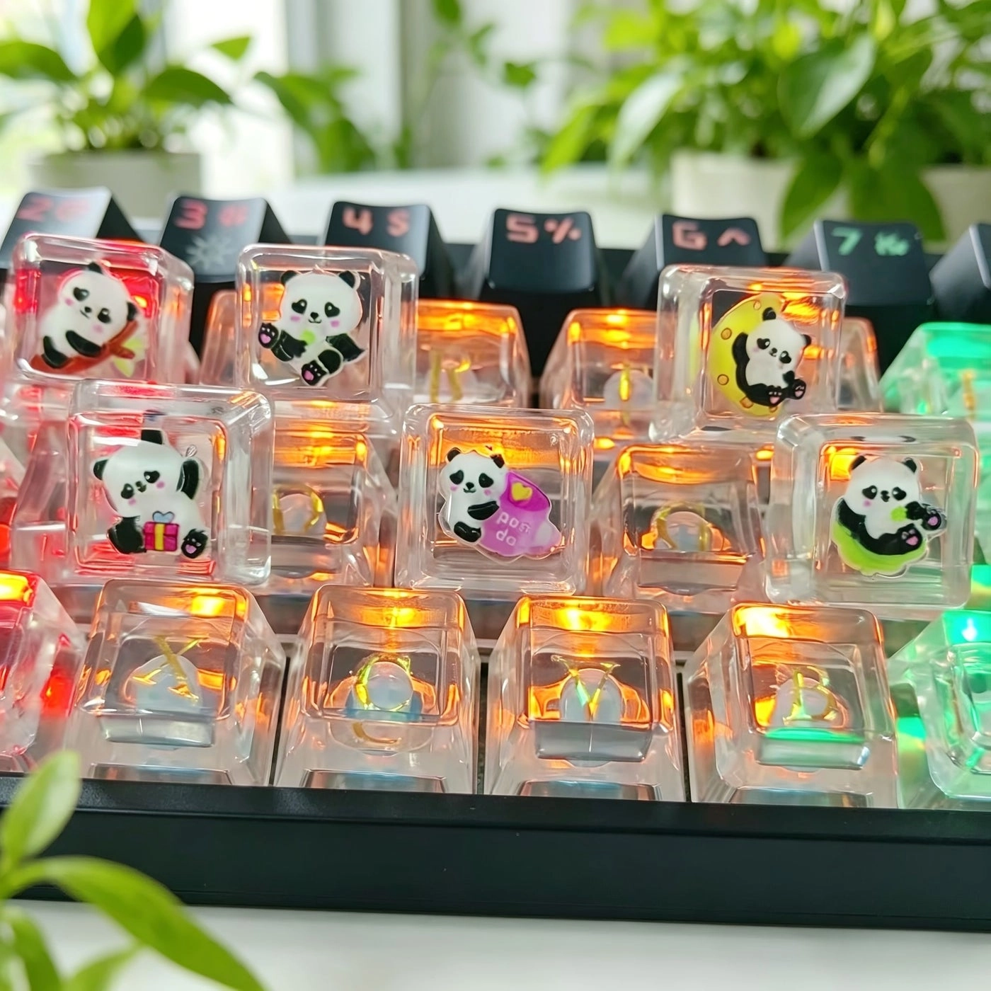 Generic Panda Keycap - Resin OEM profile
