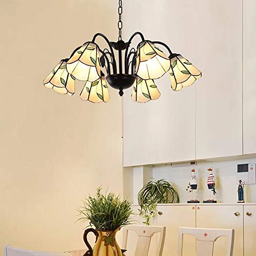 Idyllic Mediterranean Style Chandeliers - Black 6 heads