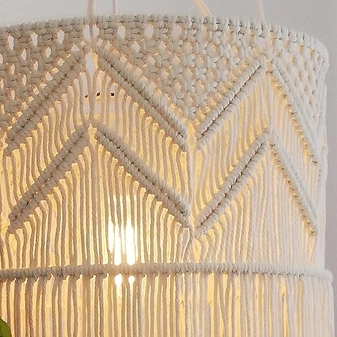 Macrame Chandelier - 12x18 Inch cotton
