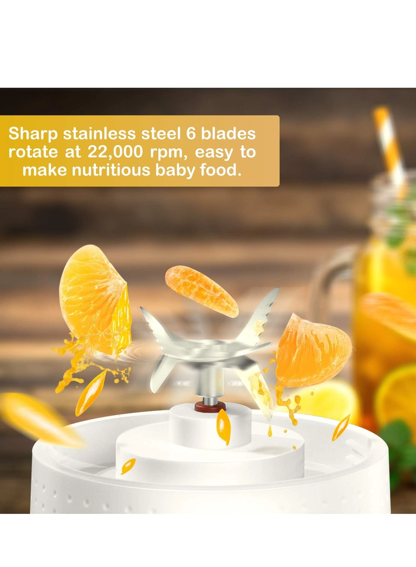 Portable Blender Smoothie Maker - Rechargeable Leakproof Lid Sip Spout