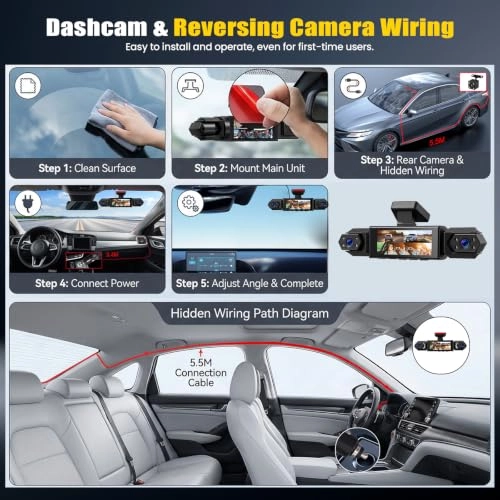 4 Channel Dash Cam - 1080P