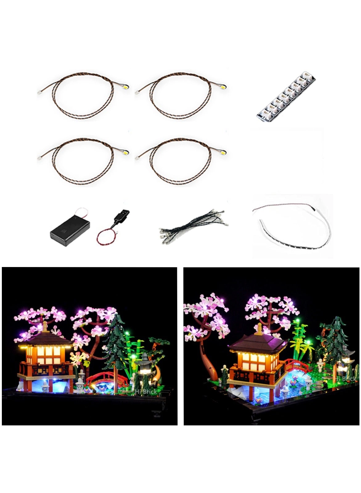 LED Light for Lego-10315 Icons Tranquil Garden Building Blocks Model